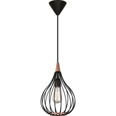 Suspension Halo Design Drops - Noir/Bois Foncé - E27, 40W - Publicité Suspension Halo Design Drops - Noir/Bois Foncé - E27, 40W - Publicité