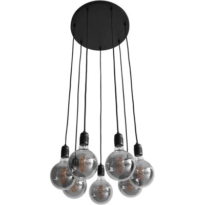 Nielsen Light K9 Pendellampe - 40cm, 7 E27 fatninger, Sort Nielsen Light K9 Pendellampe - 40cm, 7 E27 fatninger, Sort