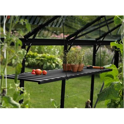 VITAVIA Wandregal - Klappbares Aluminium 120x31cm für Gewächshäuser VITAVIA Wandregal - Klappbares Aluminium 120x31cm für Gewächshäuser