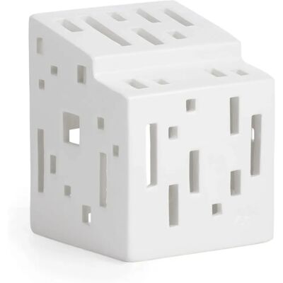 Kähler Urbania Candle Holder - White - Modernist Cityscape Kähler Urbania Candle Holder - White - Modernist Cityscape