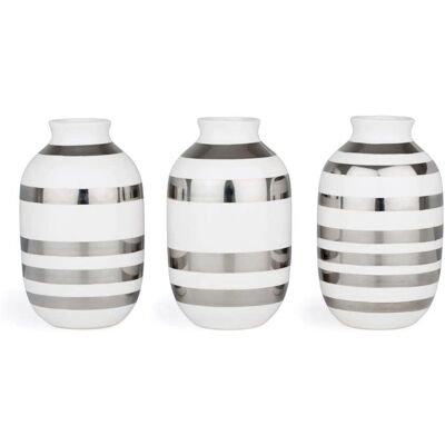 Set di mini vasi Omaggio di Kähler - Argento - Vaso Set di mini vasi Omaggio di Kähler - Argento - Vaso