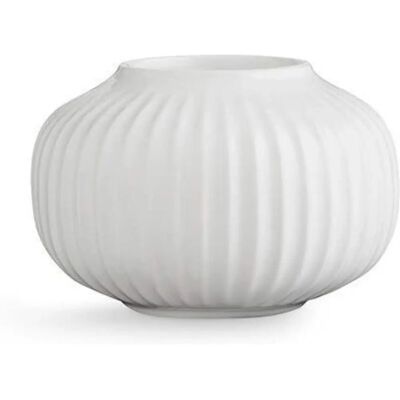 Kähler Hammershøi Candle Holder - 10cm White - Scandinavian Design Kähler Hammershøi Candle Holder - 10cm White - Scandinavian Design