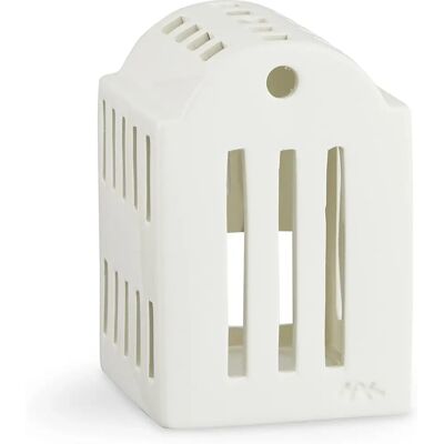Portacandele Urbania Bianco di Kähler - Decorazione in ceramica elegante Portacandele Urbania Bianco di Kähler - Decorazione in ceramica elegante