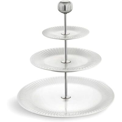 Kähler Hammershøi Porcellana Etagere - 28cm Bianco - Etagere per Torte & Desserts Kähler Hammershøi Porcellana Etagere - 28cm Bianco - Etagere per Torte & Desserts