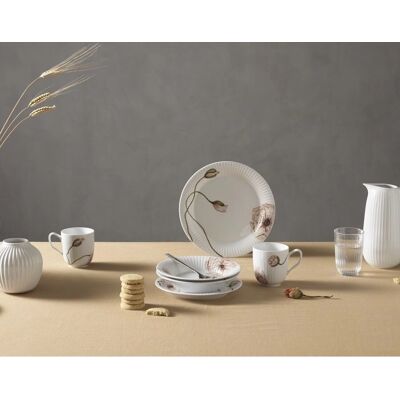 Kähler Hammershøi Poppy Tallerken 19cm - Hvit/Decorativ - Tallerken Kähler Hammershøi Poppy Tallerken 19cm - Hvit/Decorativ - Tallerken