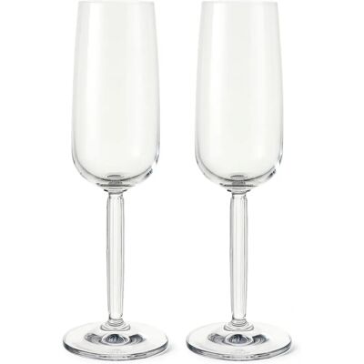 Kähler Design Hammershøi Champagneglass - 240ml Sett med 2 Kähler Design Hammershøi Champagneglass - 240ml Sett med 2