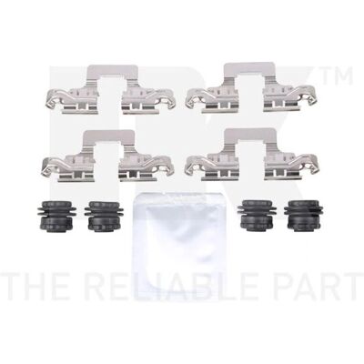 NK - Montage-satz Bremsbeläge Hinterachse - Hinter - Audi A5 A6 A7 Q5 - Brake pad mounting kit NK - Montage-satz Bremsbeläge Hinterachse - Hinter - Audi A5 A6 A7 Q5 - Brake pad mounting kit