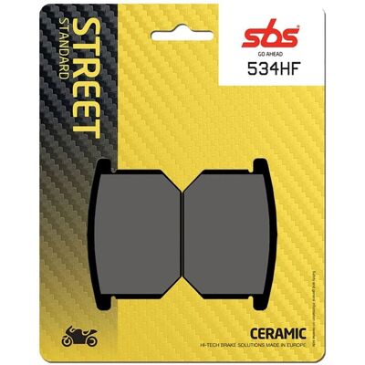 Pastillas de freno de motocicleta SBS 534HF Cerámica - Calle y Cruiser Pastillas de freno de motocicleta SBS 534HF Cerámica - Calle y Cruiser