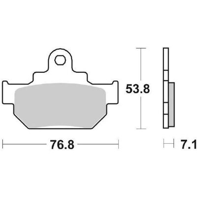 Pastiglie freno in ceramica SBS - 581HF - Per moto da strada e cruiser Pastiglie freno in ceramica SBS - 581HF - Per moto da strada e cruiser