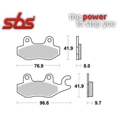 Plaquettes de frein Sbs 633HF - Type de Frein Plaquettes de frein Sbs 633HF - Type de Frein