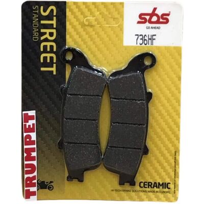 Plaquettes de frein céramique Sbs 736 HF - Type de moto - Publicité Plaquettes de frein céramique Sbs 736 HF - Type de moto - Publicité