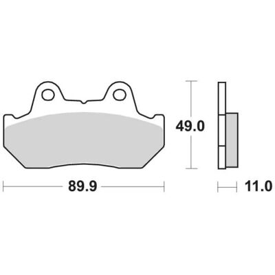 Pastillas de freno SBS Sinter Metal - 542HS - Uso en carretera Pastillas de freno SBS Sinter Metal - 542HS - Uso en carretera