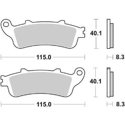 Pastiglie freno Sbs Go Ahead 735HS Bronzo - Pastiglie freno Pastiglie freno Sbs Go Ahead 735HS Bronzo - Pastiglie freno