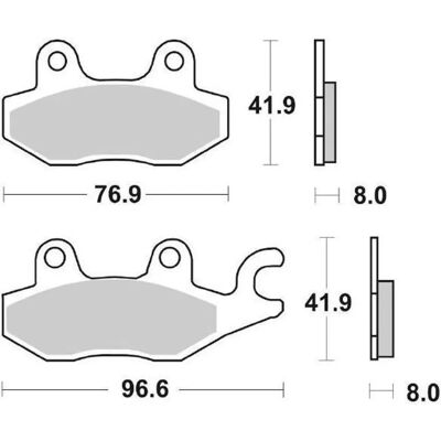 Sbs 638LS Sintered Metal Brake Pads - Motorcycle Sbs 638LS Sintered Metal Brake Pads - Motorcycle
