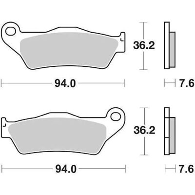 SBS 671 RSI Brake Pads - Racing for MX GP/MX2 SBS 671 RSI Brake Pads - Racing for MX GP/MX2