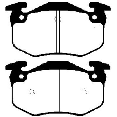 Nk Modell - Hinterachse Bremsbeläge für Citroën, Peugeot - Bremsbelagsatz Nk Modell - Hinterachse Bremsbeläge für Citroën, Peugeot - Bremsbelagsatz