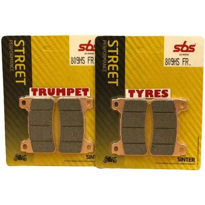 Plaquettes de Frein SBS 809HS - Métal Fritté - Compatible Honda CBR 600 RR - Publicité Plaquettes de Frein SBS 809HS - Métal Fritté - Compatible Honda CBR 600 RR - Publicité
