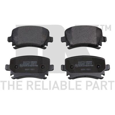 Nk Rear Brake Pad Set - Brake Pads and Disc Components for Audi Q3 Q4 Q5 Q7, Seat Alhambra - Brake Pads Nk Rear Brake Pad Set - Brake Pads and Disc Components for Audi Q3 Q4 Q5 Q7, Seat Alhambra - Brake Pads