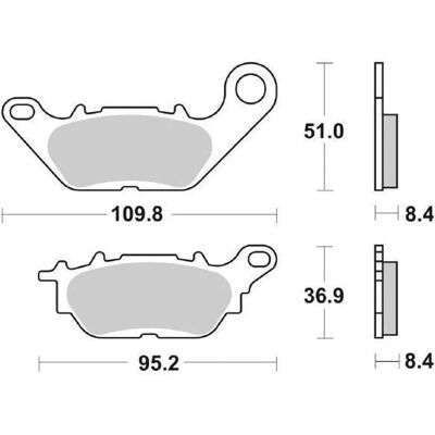 Pastiglie freno SBS 858HF Ceramiche - Moto & Cruiser Pastiglie freno SBS 858HF Ceramiche - Moto & Cruiser