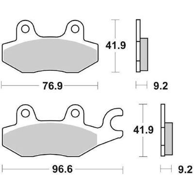 Pastillas de freno SBS 119 MS Evo Sinter - Pastillas de freno Pastillas de freno SBS 119 MS Evo Sinter - Pastillas de freno
