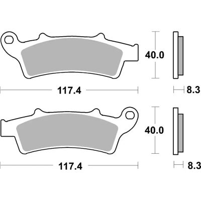 SBS 159MS Sinter Brake Pads - Scooter Brake Parts SBS 159MS Sinter Brake Pads - Scooter Brake Parts