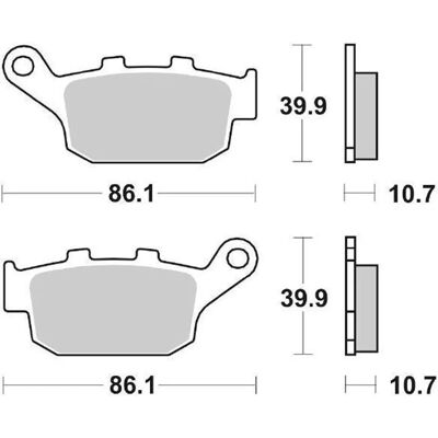 Pastiglie freni SBS 161MS - Pastiglie freni Pastiglie freni SBS 161MS - Pastiglie freni
