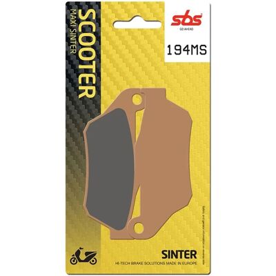 Pastiglie freni SBS 194 MS Evo Sinter - Maxi scooter oltre 250cc Pastiglie freni SBS 194 MS Evo Sinter - Maxi scooter oltre 250cc