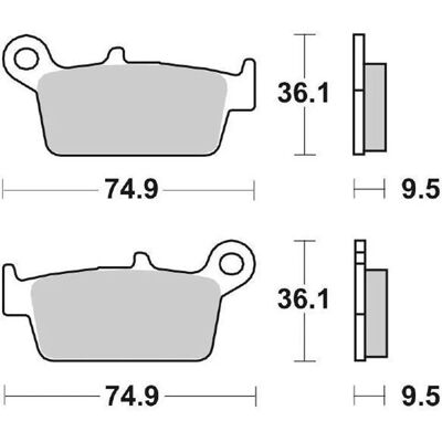 SBS 604CS Sinter Carbon Brake Pads - Off-Road Performance SBS 604CS Sinter Carbon Brake Pads - Off-Road Performance