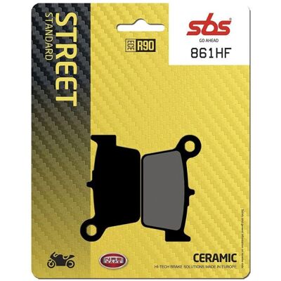 Pastillas de freno cerámicas SBS - 861HF - Repuesto para moto Pastillas de freno cerámicas SBS - 861HF - Repuesto para moto