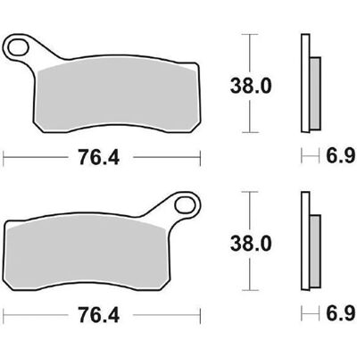 Pastillas de freno SBS 866 RSI Sinter - Evo Sinter Pastillas de freno SBS 866 RSI Sinter - Evo Sinter