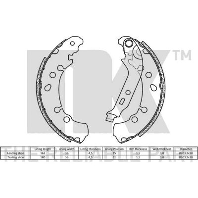 NK 2745781 Kit Manganelli Freno - Per Toyota Yaris e Daihatsu Charade NK 2745781 Kit Manganelli Freno - Per Toyota Yaris e Daihatsu Charade