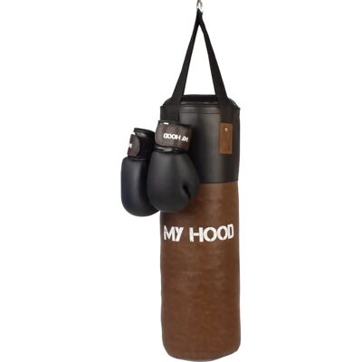 My Hood 201046 Boxsack-Set - Retro Kunstleder, Schwarz, Braun My Hood 201046 Boxsack-Set - Retro Kunstleder, Schwarz, Braun