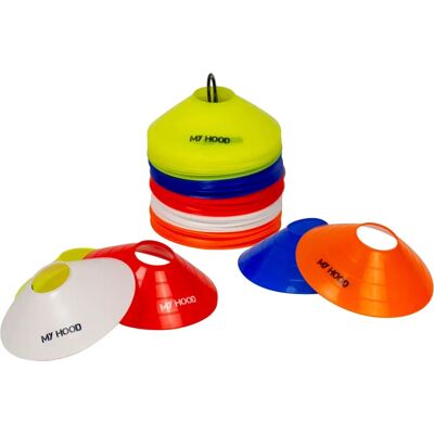 My Hood 302044 Fußballtraining Ausrüstung - 50 Flache Kegel My Hood 302044 Fußballtraining Ausrüstung - 50 Flache Kegel