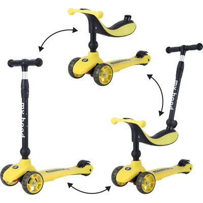 EURO PLAY 505145 Kick Scooter - Kinderscooter - Schwarz, Gelb EURO PLAY 505145 Kick Scooter - Kinderscooter - Schwarz, Gelb