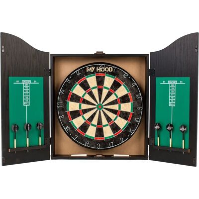My Hood Dart Center Pro - Dartschrank - Langlebiges MDF mit klassischem Sisaltarget My Hood Dart Center Pro - Dartschrank - Langlebiges MDF mit klassischem Sisaltarget