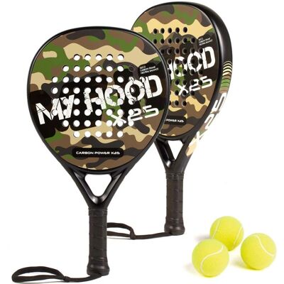 My Hood Camouflage Padelset - Hoher Kontroll & Mitt Tempo My Hood Camouflage Padelset - Hoher Kontroll & Mitt Tempo