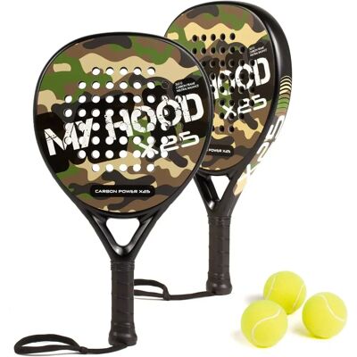 My Hood Camouflage Padelset - Hoher Kontroll & Mitt Tempo My Hood Camouflage Padelset - Hoher Kontroll & Mitt Tempo