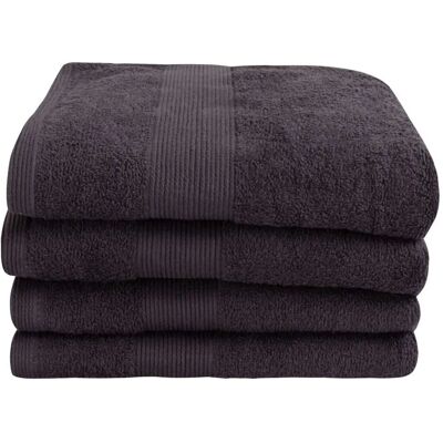 By Borg bomulds håndklæde - 50x100 cm - Antracit - Blød og absorberende By Borg bomulds håndklæde - 50x100 cm - Antracit - Blød og absorberende