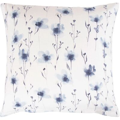 By Night Blå Blomster 60x63cm Bomullsflanell Putetrekk - OEKO-TEX By Night Blå Blomster 60x63cm Bomullsflanell Putetrekk - OEKO-TEX
