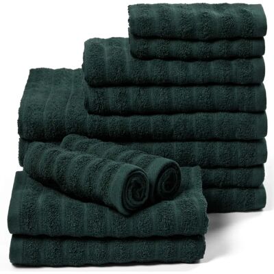 Borg Living 12-delt Håndklæde Sæt - Bløde, Absorberende, Nordisk Design Borg Living 12-delt Håndklæde Sæt - Bløde, Absorberende, Nordisk Design