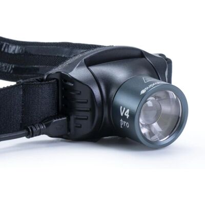 Lampe frontale rechargeable Suprabeam V4Pro - 1000 lumens, réglable, étanche - Publicité Lampe frontale rechargeable Suprabeam V4Pro - 1000 lumens, réglable, étanche - Publicité