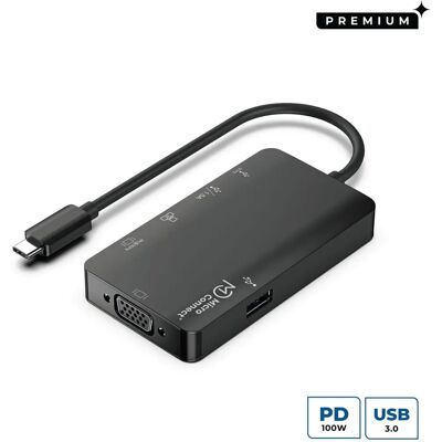Microconnect USB-C Dockingstation - Grau - Unterstützt 4K HDMI Microconnect USB-C Dockingstation - Grau - Unterstützt 4K HDMI