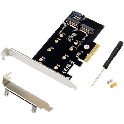 Adaptateur SSD PCIe x4 M.2 B & M - Contrôleur de stockage interne MicroConnect - Publicité Adaptateur SSD PCIe x4 M.2 B & M - Contrôleur de stockage interne MicroConnect - Publicité