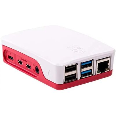 Raspberry Pi Modèle - Boîtier Rouge/Blanc - Carte de Développement Raspberry Pi Modèle - Boîtier Rouge/Blanc - Carte de Développement