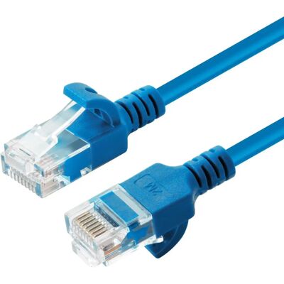 MicroConnect - W125628008 - Cat6a Slim - Blau - Netzwerkkabel MicroConnect - W125628008 - Cat6a Slim - Blau - Netzwerkkabel