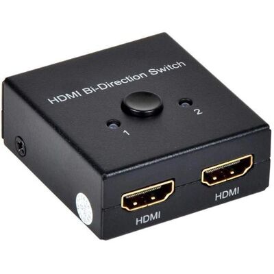 MicroConnect 4K HDMI Dwukierunkowy Przełącznik - Podziałnik Wideo/Audio - 3 Porty MicroConnect 4K HDMI Dwukierunkowy Przełącznik - Podziałnik Wideo/Audio - 3 Porty