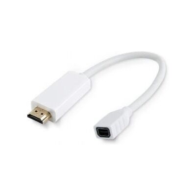 Microconnect Micro DisplayPort HDMI Kaapeliadapteri - 0,1 m - Valkoinen Microconnect Micro DisplayPort HDMI Kaapeliadapteri - 0,1 m - Valkoinen
