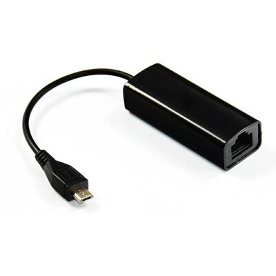 MicroConnect USB-Mikro zu Ethernet Netzwerkkarte - Schwarz MicroConnect USB-Mikro zu Ethernet Netzwerkkarte - Schwarz