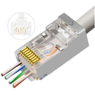 Microconnect KON512-50EZ Sølv RJ45 Kabelklemme - Cat6a Microconnect KON512-50EZ Sølv RJ45 Kabelklemme - Cat6a
