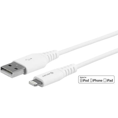 Apple MFI Lightning-kabel 0,15 m Hvit - Lightning - USB A Apple MFI Lightning-kabel 0,15 m Hvit - Lightning - USB A